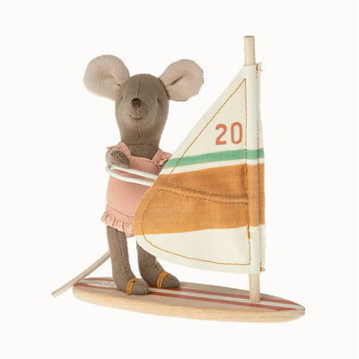 Little sister maileg wind surfing mouse