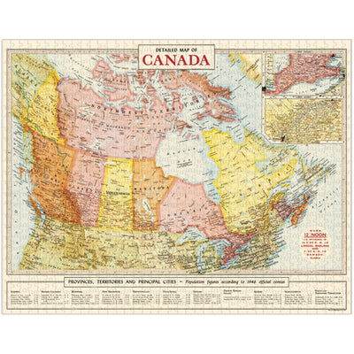 Map of Canada Puzzle - 1000 Piece Jigsaw