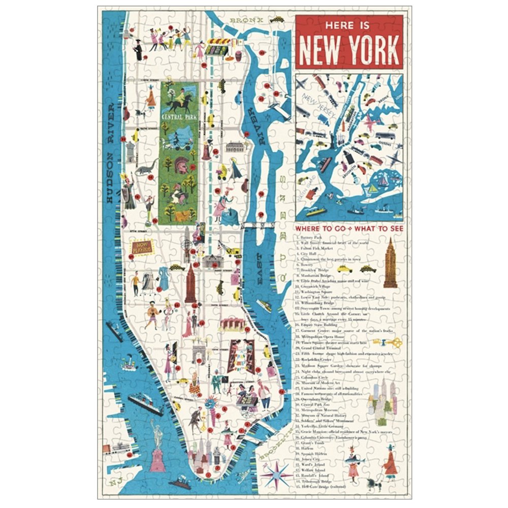 Puzzle of a Map of New York City