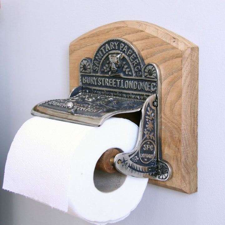Vintage Style Nickel/Chrome Toilet Roll Holder – St. Pancras Modern Antique Design, Brass Construction