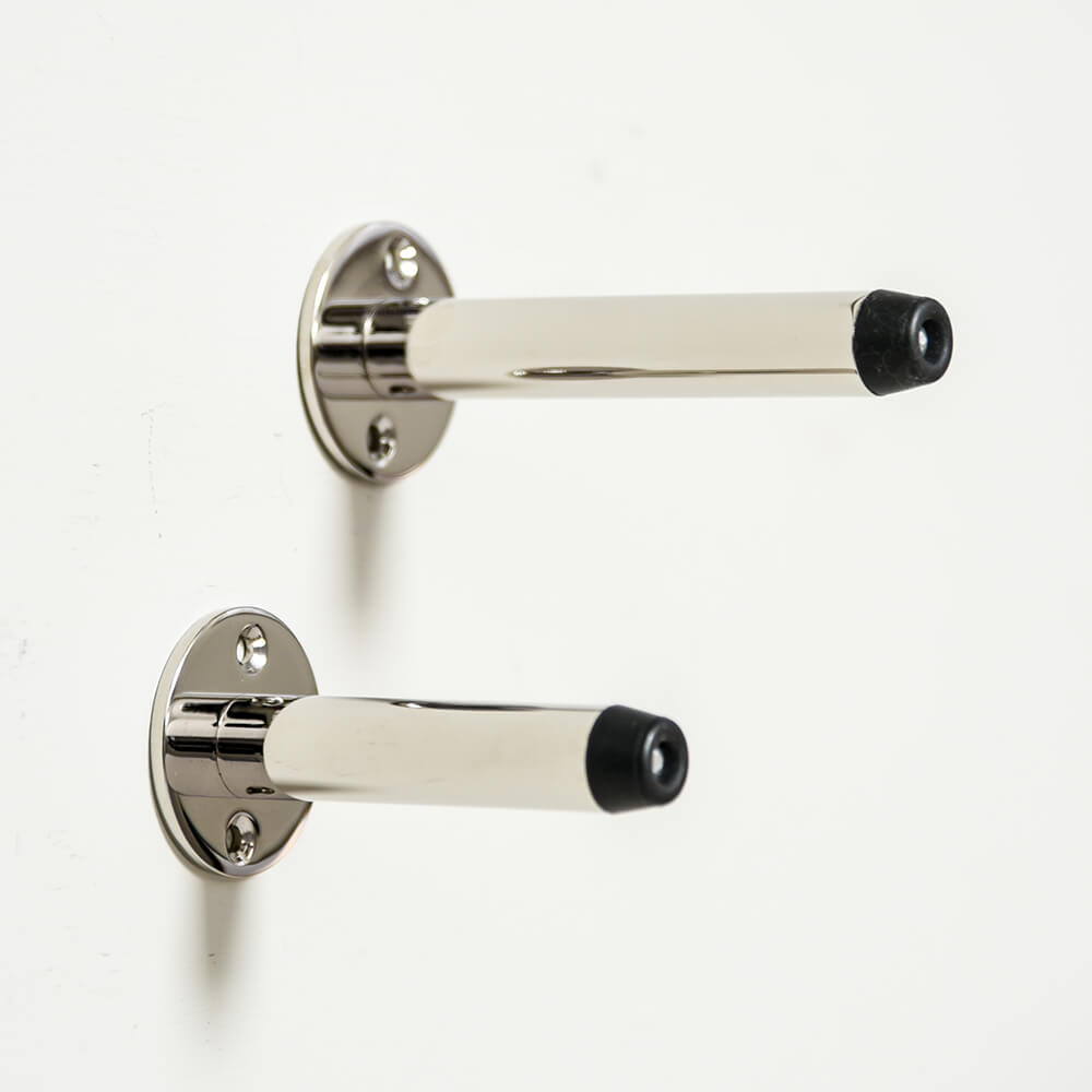 Polished Nickel Projection Door Stops in two sizes