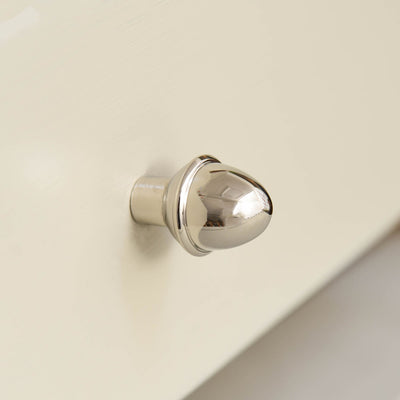 Nickel Plated Acorn shaped cupboard knob