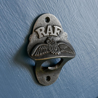 RAF cast iron bottle opener