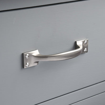 Satin nickel kitchen cabinet pull handle