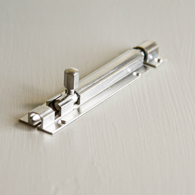 Slide bolt in satin nickel