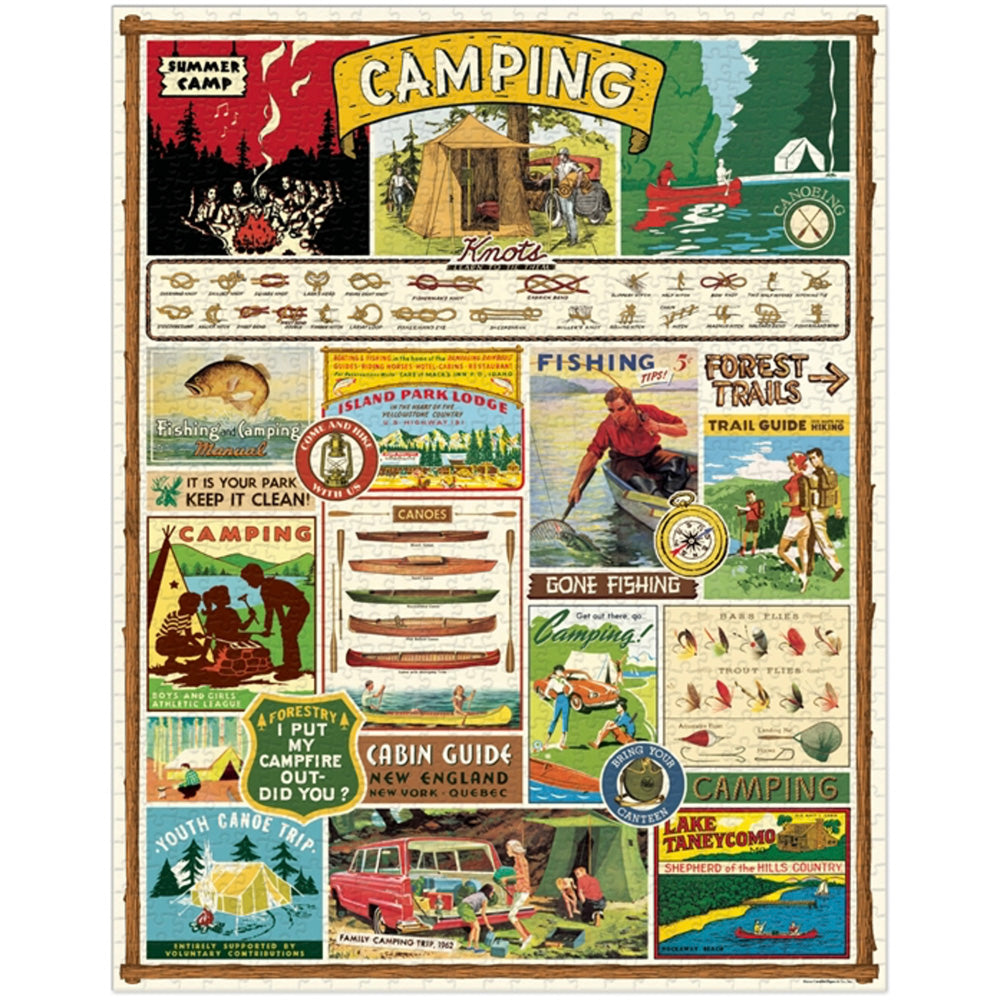 Vintage Style Camping Puzzle