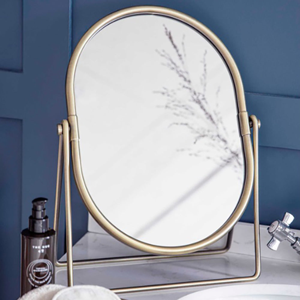 Antique Brass Novello Vanity Mirror