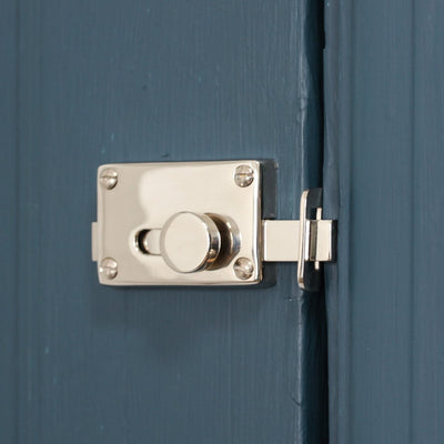 Solid brass Vacant Engaged Lock with Polished Nickel plated finish - inside of door.