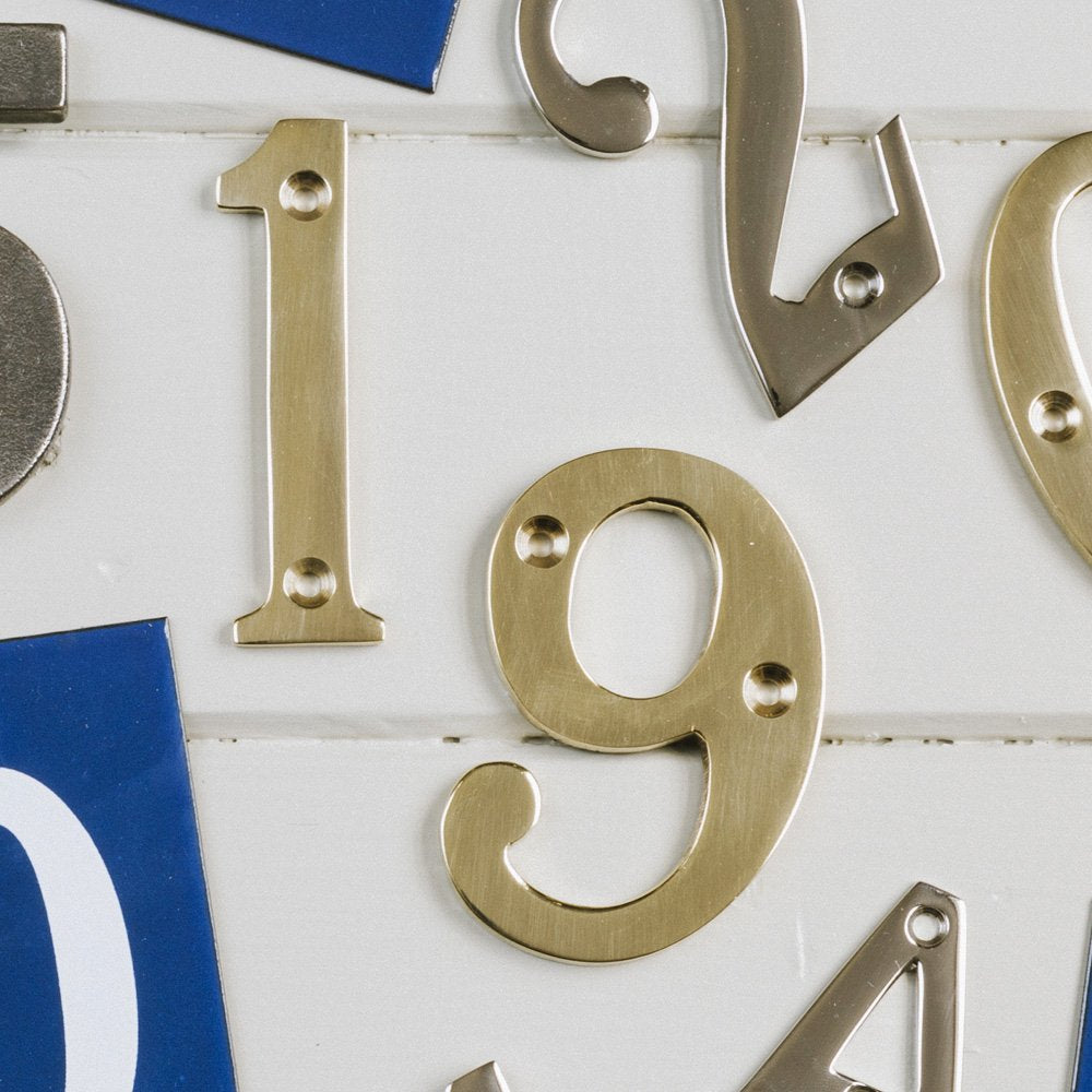 Brass 3inch House Numbers