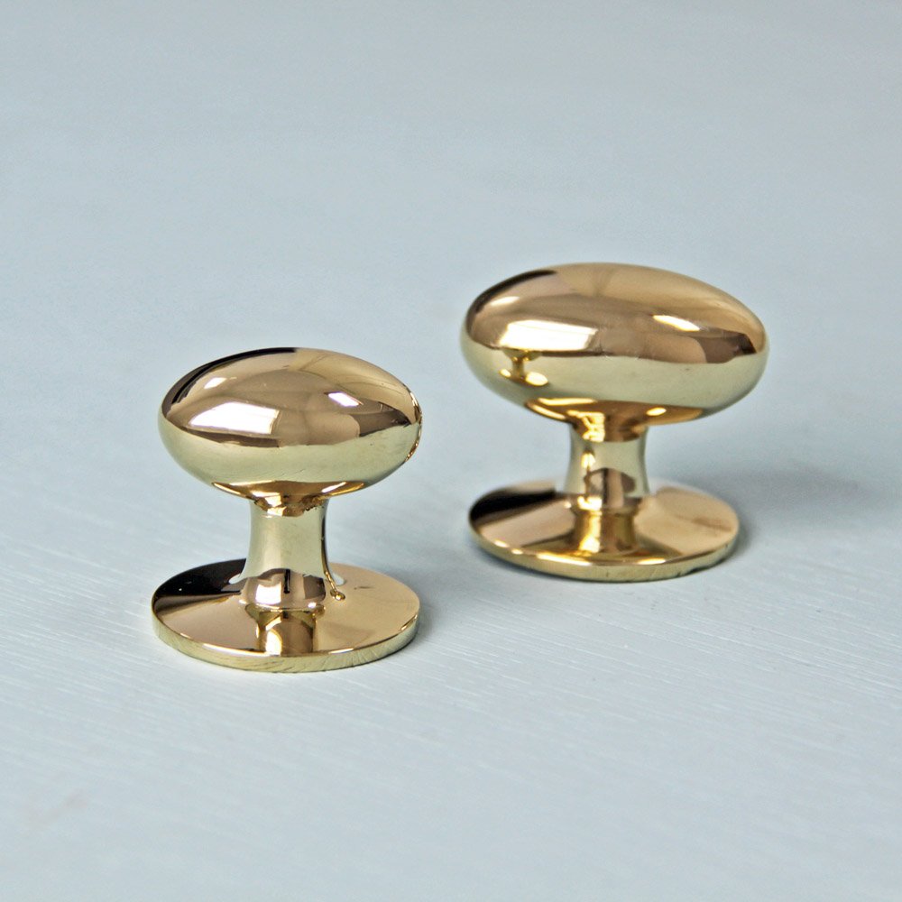 Brass Oval Cabinet Knobs