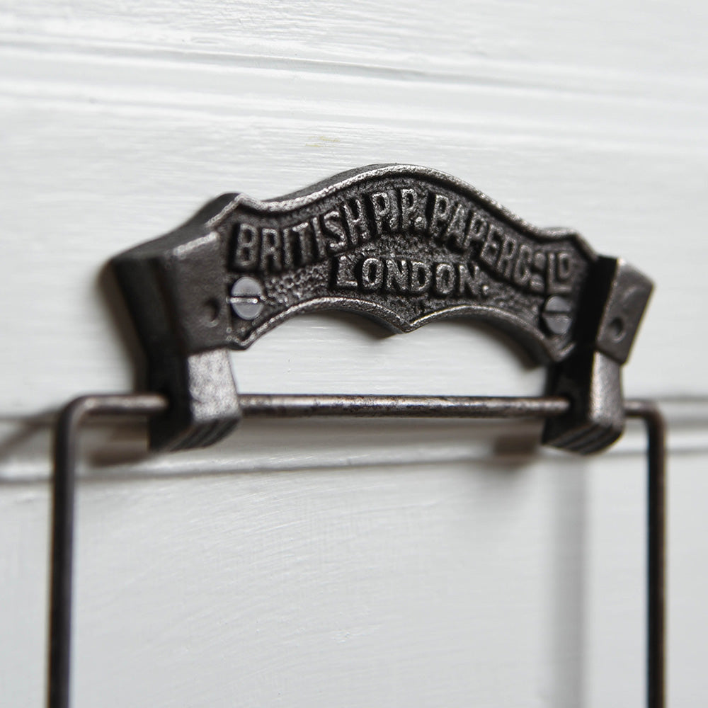 Detail of British Paper Co Toilet Roll Holder - Cast Iron