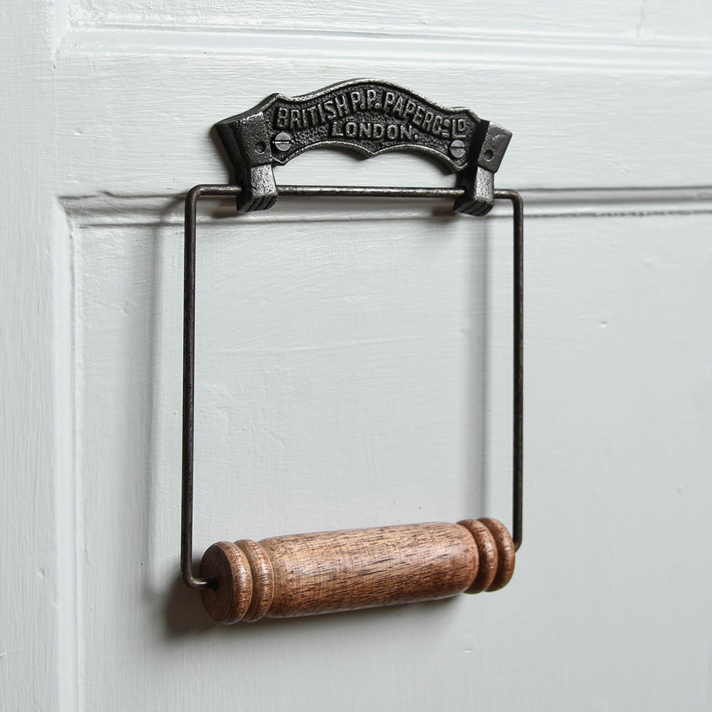 British Paper Co Toilet Roll Holder - Cast Iron