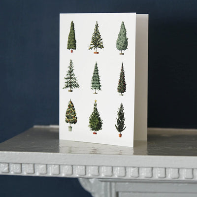 Laura Stoddart christmas trees card