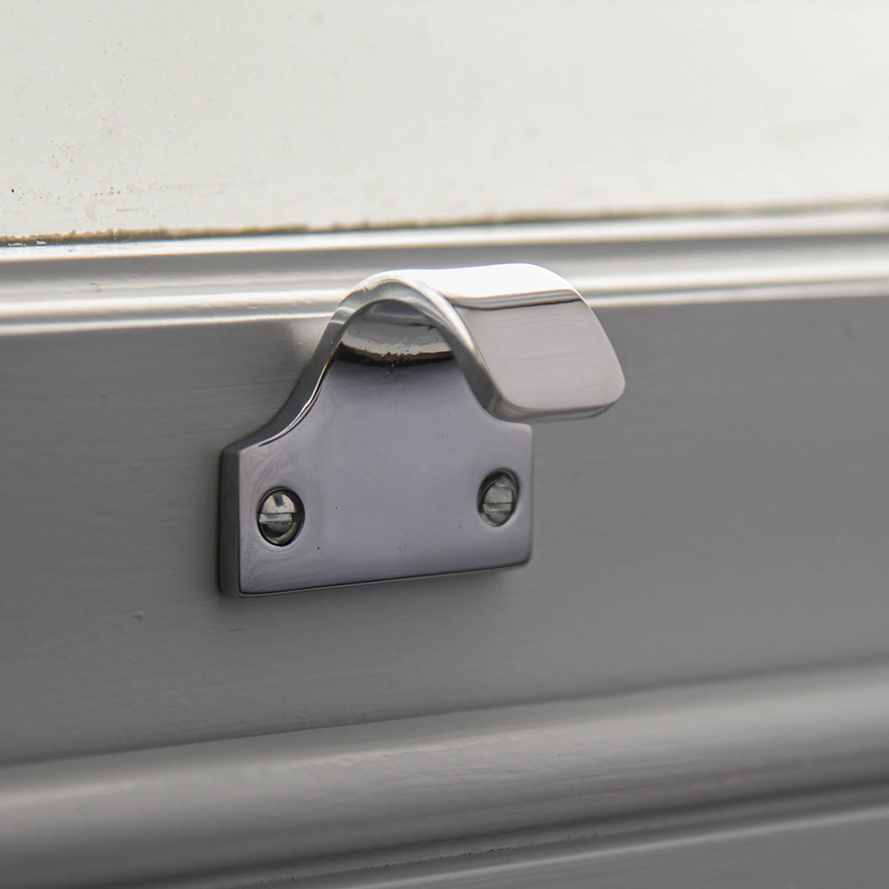 Sash window lift - Sash window handle - Chrome sash lift