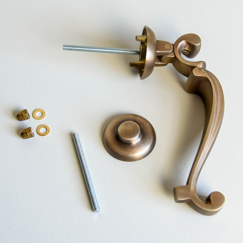 Alternative view of knocker components.