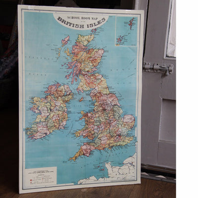 Poster of a map of the British isles