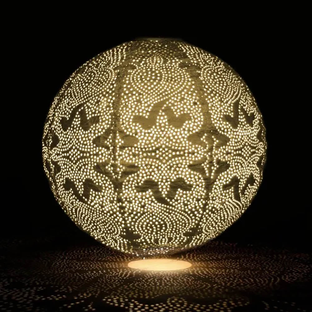 Solar Lantern - Gold Globe