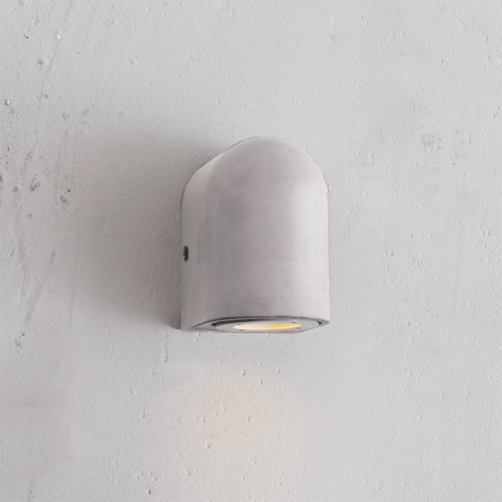 Grey industrial style polymer cement wall mounted down light