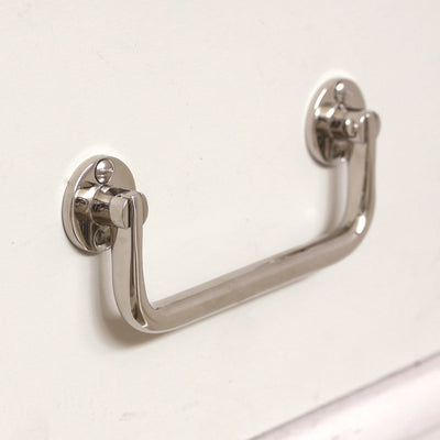 Lifting Drawer Pull Handle in Polished Nickel