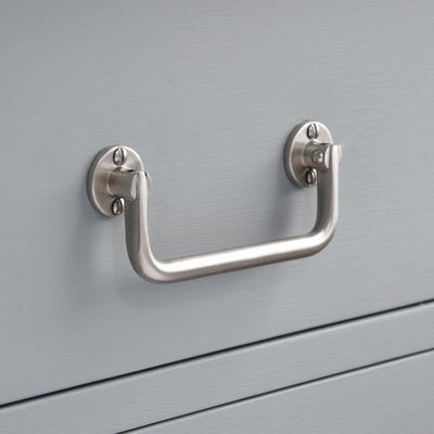 Lifting Drawer Pull Handle in Satin Nickel