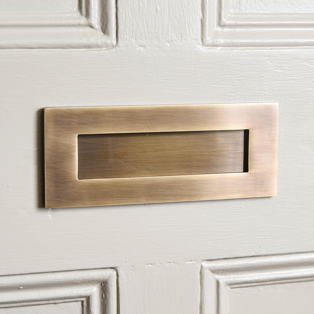 Antique Brass Letter Box | Door Letter Plate