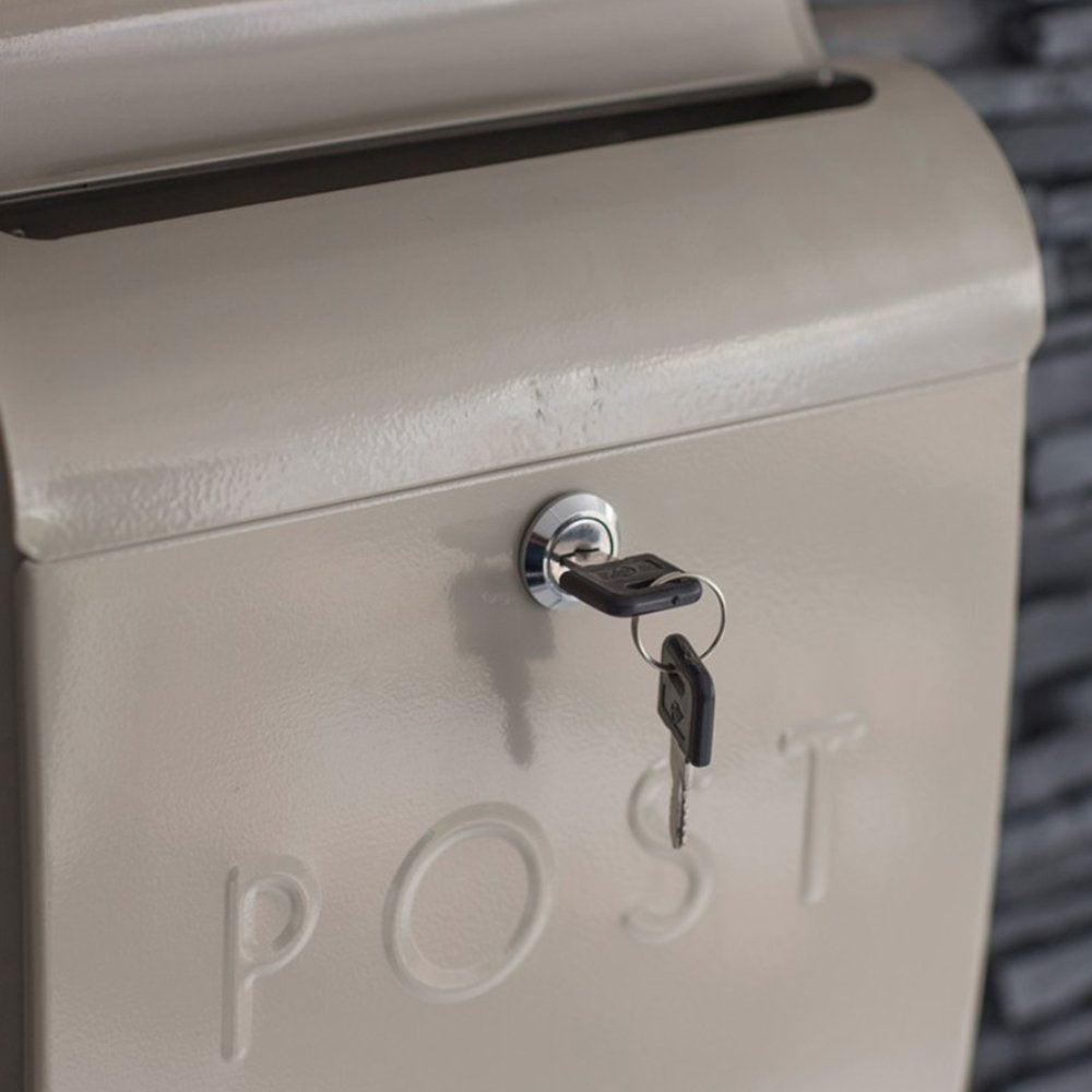 External Post Options Wall Mounted Post Box | External Post box | Cream Post Box