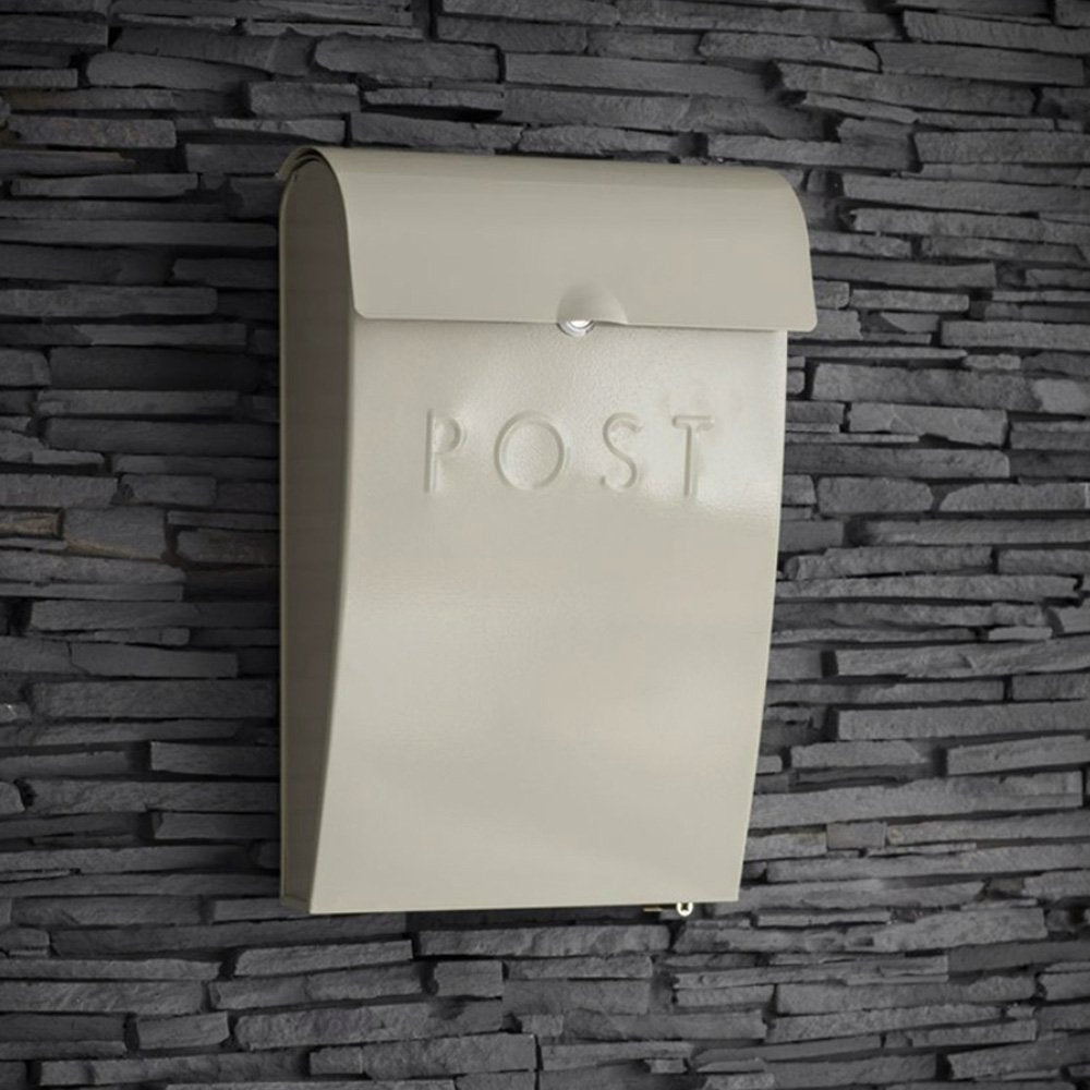 Wall Mounted Post Box | External Post box | Cream Post Box