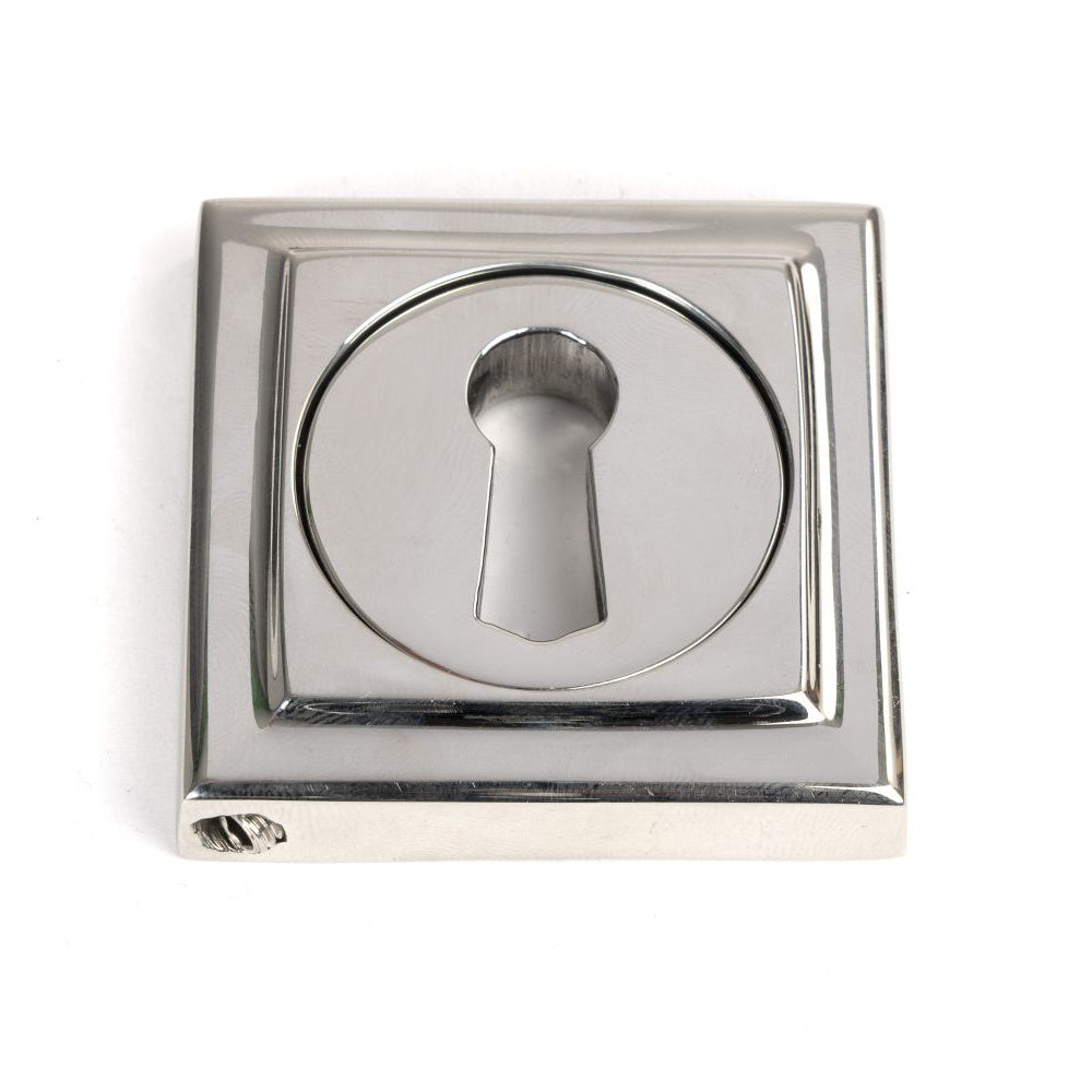 Polished Stainless Steel Concealed Square Escutcheon