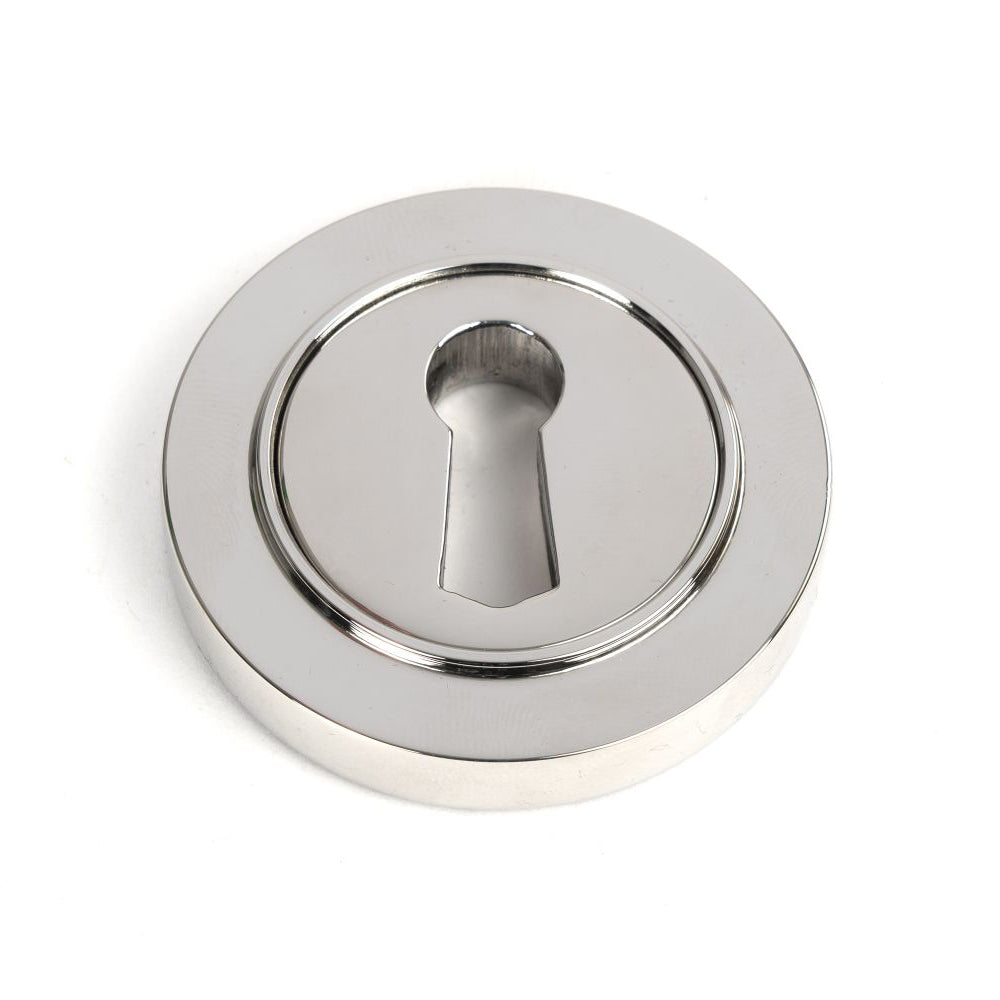 Polished Stainless Steel Concealed Round Escutcheon