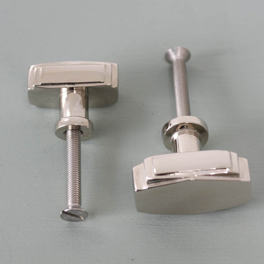 Art  Deco Cabinet Knobs with Fixings