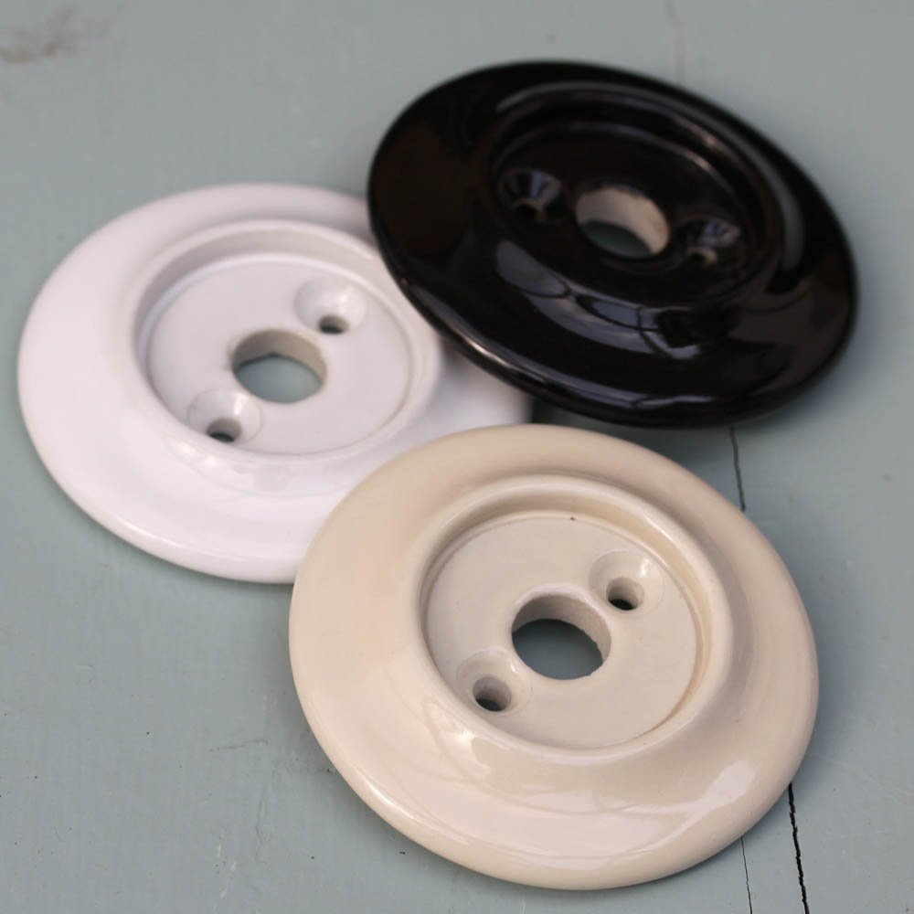 Replacement Ceramic Backplates in Cream, White and Black