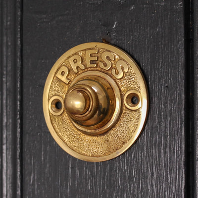 Brass Round 'Press' Bell Push