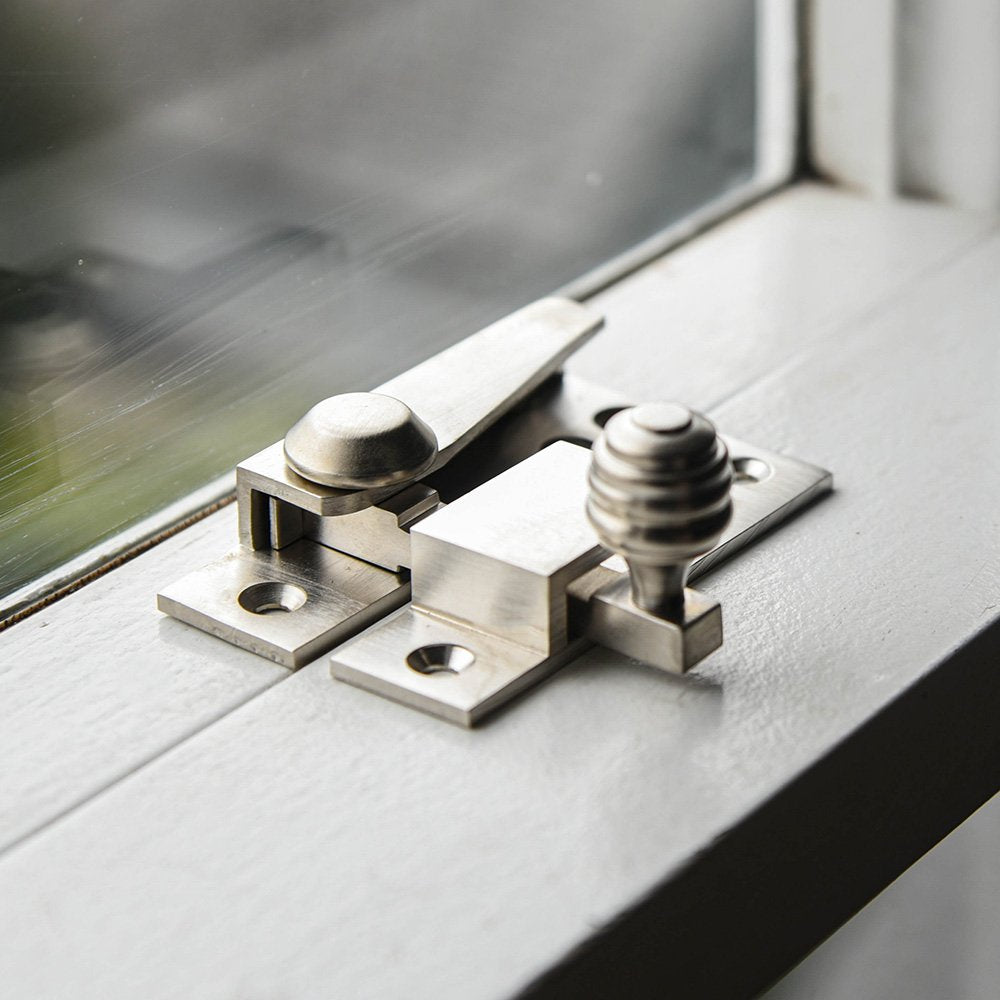 Sash window fastener - Sash window fittings - Brushed nickel