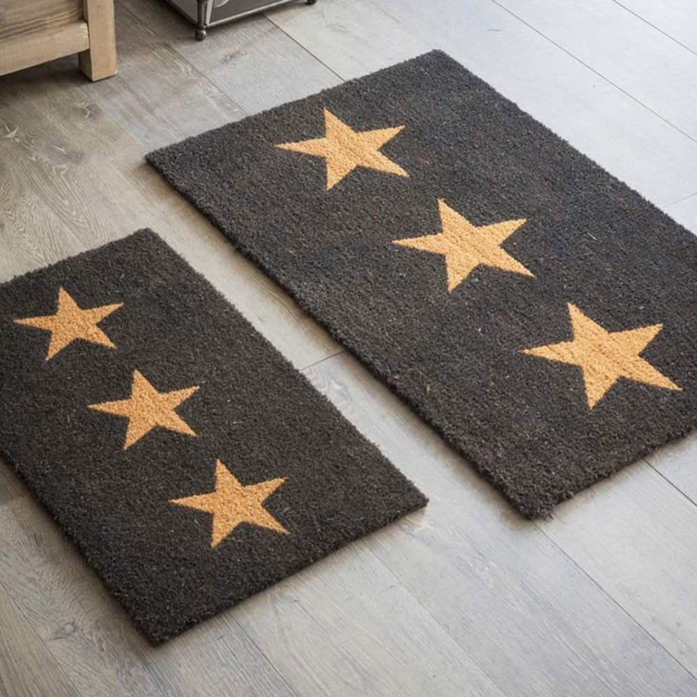 Small (left) and large (right) three star doormats