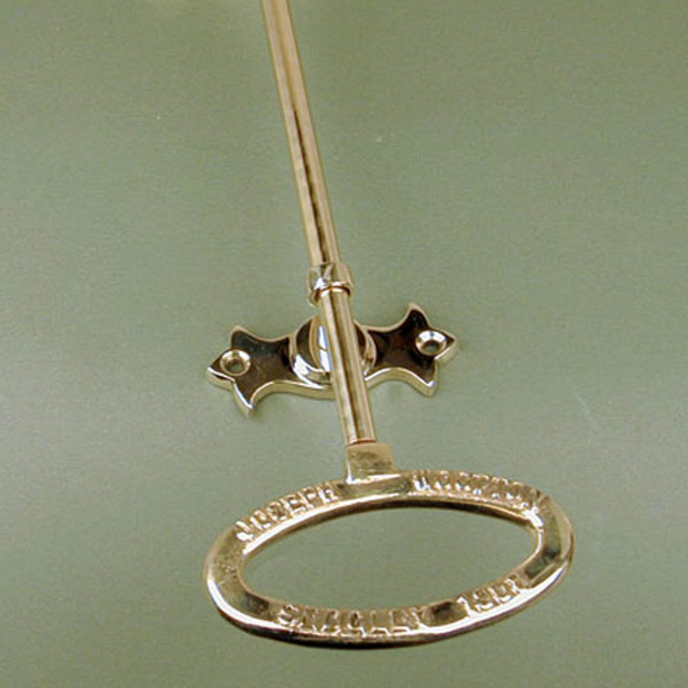 Vertical bell pull system in brass