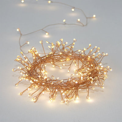 Warm copper LED fairy lights in bundle