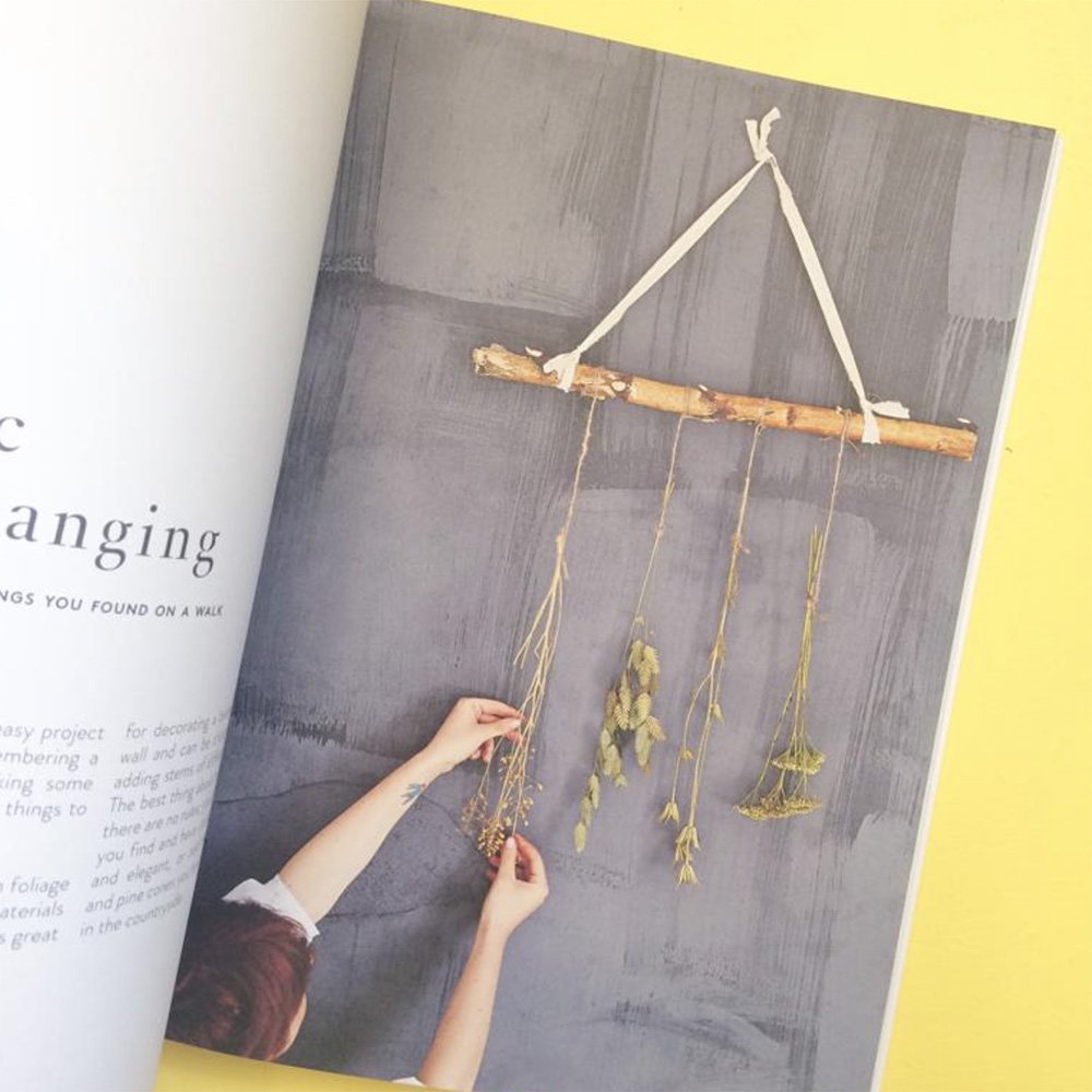 Page on Dried Flower Hangings Inside Wreaths Book
