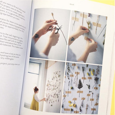 Page on Creating a Decorative Flower Wall Inside Wreaths Book
